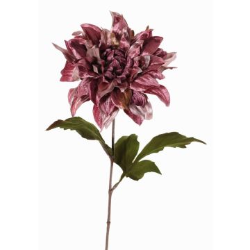 Dahlia artificiel en velours MINBU, vieux lilas, 60cm, Ø17cm Dahlia artificiel en velours MINBU, vieux lilas, 60cm, Ø17cm