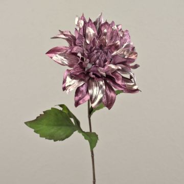 Dahlia artificiel en velours MINBU, vieux lilas, 60cm, Ø17cm Dahlia artificiel en velours MINBU, vieux lilas, 60cm, Ø17cm