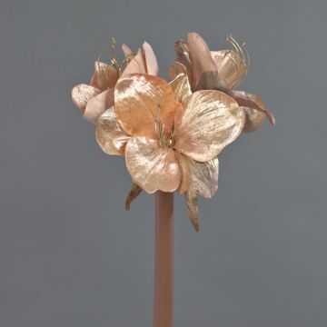 Fleur artificielle d'amaryllis en velours KIRSTY, rose pâle, 70cm, Ø13-15cm Fleur artificielle d'amaryllis en velours KIRSTY, rose pâle, 70cm, Ø13-15cm