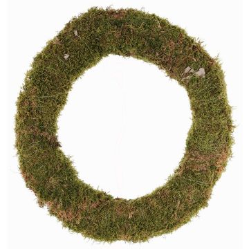 Couronne de mousse naturelle DIOTIMA, verte, Ø38cm Couronne de mousse naturelle DIOTIMA, verte, Ø38cm