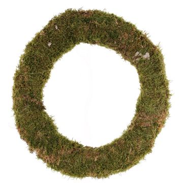 Couronne de mousse naturelle DIOTIMA, verte, Ø 38 cm