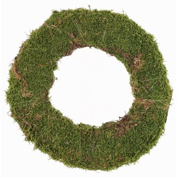 Couronne de mousse naturelle DIOTIMA, verte, Ø30cm Couronne de mousse naturelle DIOTIMA, verte, Ø30cm