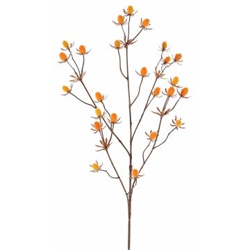 Branche décorative de chardon noble LOUKAS, jaune-orange, 70cm, Ø1-1,5cm Branche décorative de chardon noble LOUKAS, jaune-orange, 70cm, Ø1-1,5cm
