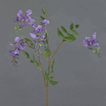 Branche de glycine artificielle SOULA avec fleurs, violette, 80 cm, Ø 7-8 cm