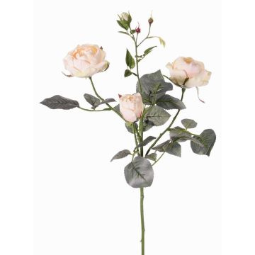 Branche de rose artificielle DIAMANTIS, rose pâle, 75cm, Ø5-8cm Branche de rose artificielle DIAMANTIS, rose pâle, 75cm, Ø5-8cm