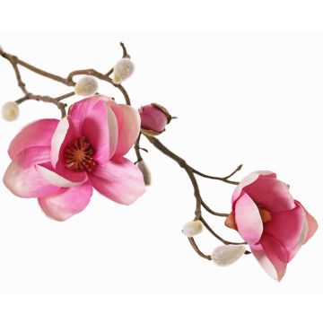 Textil Magnolie KOSTAS, rosa-pink, 55cm, Ø6-8cm Textil Magnolie KOSTAS, rosa-pink, 55cm, Ø6-8cm