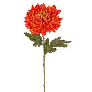 Chrysanthème artificiel DELPHINA, orange, 65cm, Ø14cm