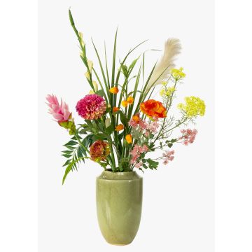 Bouquet de fleurs synthétiques FEME, fuchsia-orange, 120cm, Ø60cm Bouquet de fleurs synthétiques FEME, fuchsia-orange, 120cm, Ø60cm