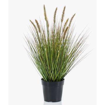 Gazon synthétique décoratif à poils plumeux YWAIN avec panicules, beige-vert, 60cm Gazon synthétique décoratif à poils plumeux YWAIN avec panicules, beige-vert, 60cm