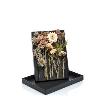 Bouquet de fleurs artificielles à composer soi-même JADEA dans un coffret cadeau, beige-crème, 30cm, Ø18cm Bouquet de fleurs artificielles à composer soi-même JADEA dans un coffret cadeau, beige-crème, 30cm, Ø18cm