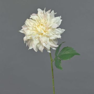 Dahlia artificiel NATSU, crème-rose, 60cm, Ø17cm Dahlia artificiel NATSU, crème-rose, 60cm, Ø17cm