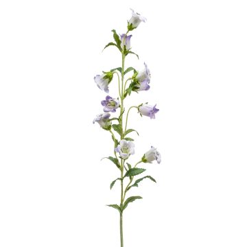 Fleur artificielle décorative « campanule » AIMI, violet clair-blanc, 90 cm, Ø 3-5 cm