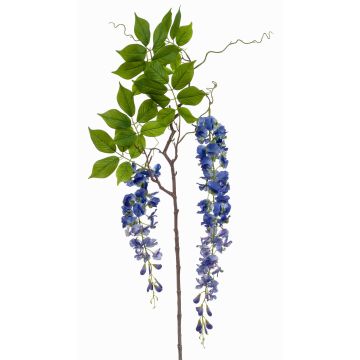 Grande branche de glycine artificielle NISSRINE avec fleurs, bleue, 145cm Grande branche de glycine artificielle NISSRINE avec fleurs, bleue, 145cm