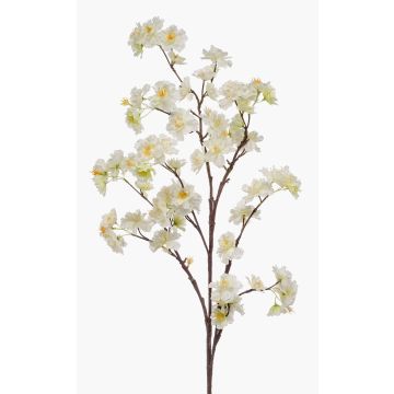 Grande fleur artificielle Branche de cerisier GIMA avec fleurs, crème-jaune, 120cm Grande fleur artificielle Branche de cerisier GIMA avec fleurs, crème-jaune, 120cm