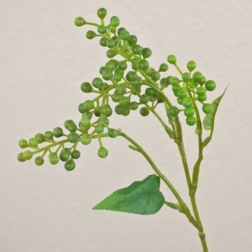 Branche artificielle de sureau TEITH avec baies, verte, 40cm Branche artificielle de sureau TEITH avec baies, verte, 40cm