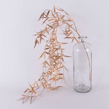Branche de saule pleureur artificielle DIMMI, retombante, pailletée, or, 100cm Branche de saule pleureur artificielle DIMMI, retombante, pailletée, or, 100cm