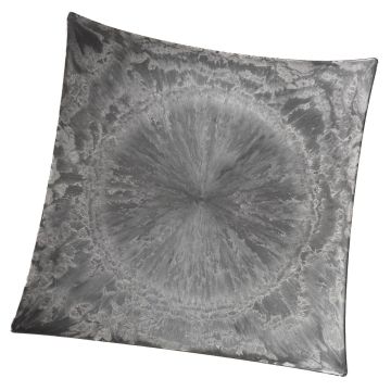 Plateau décoratif carré JEFFERSON, matière synthétique, noir, 23x23x1,5-4cm