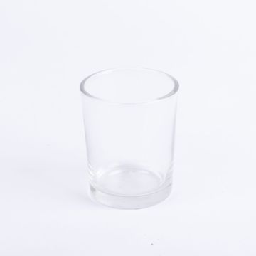 Bougeoir en verre MALI, transparent, 6,5cm, Ø5,5cm