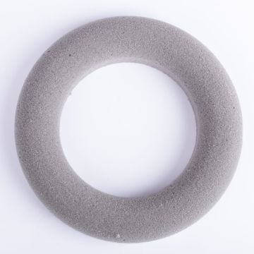 ®mosy Couronne en mousse RUJA pour fleurs artificielles, gris, Ø20cm