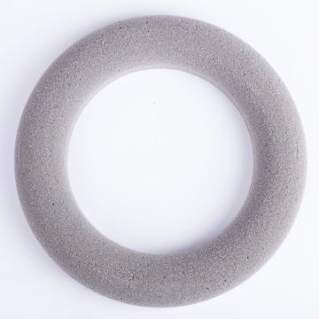 ®mosy Couronne en mousse RUJA pour fleurs artificielles, gris, Ø25cm