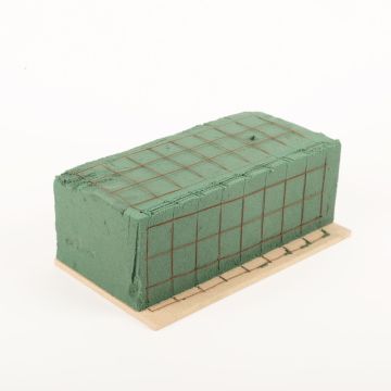 ®mosy Ökodur Mousse florale pour compositions funéraires VESDO avec grille métallique, bord de préhension, support en bois naturel, vert, 22,5 x 11 x 8,5 cm ®mosy Ökodur Mousse florale pour compositions funéraires VESDO avec grille métallique, bord de préhension, support en bois naturel, vert, 22,5 x 11 x 8,5 cm