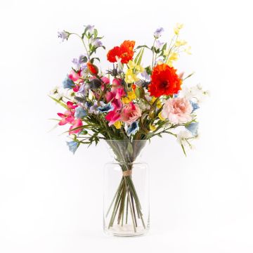 Bouquet champêtre artificiel CINDANA, multicolore, 70cm, Ø45cm Bouquet champêtre artificiel CINDANA, multicolore, 70cm, Ø45cm