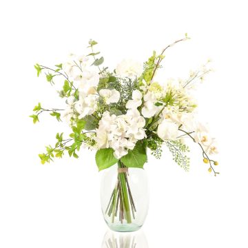 Bouquet d'hiver décoratif FUYUKO, blanc-vert, 70cm, Ø55cm Bouquet d'hiver décoratif FUYUKO, blanc-vert, 70cm, Ø55cm