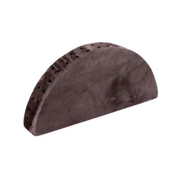 Support décoratif en bois MIKKEL pour des fleurs séchées, 40 trous, noir, 25x4x11cm