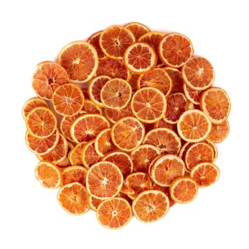 Fruits secs décoratifs Tranches de pamplemousse DISTELLA, orange, Ø4-6cm, 200g