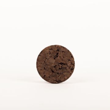 Dessous de plat rond en liège aggloméré MANARA, foncé, 1,8cm, Ø10cm
