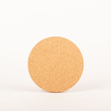 Dessous de plat rond en liège aggloméré MANARA, naturel, 1,5cm, Ø20cm
