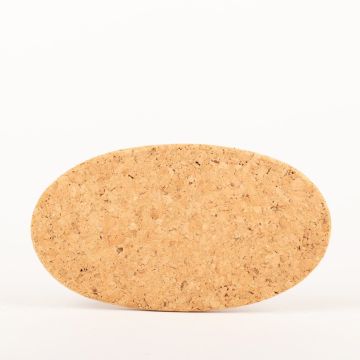 Dessous de plat ovale en liège aggloméré MANARA, naturel, 29x16x1,5cm
