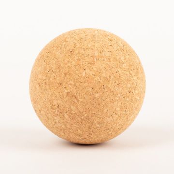Boule de liège MEDORA en liège aggloméré, naturel, Ø8cm