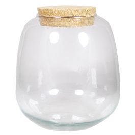 Couvercle En Liège Roya Avec LEDs - Ø 10,5cm, Hauteur 3,2cm - Déco Originale Et Lumineuse