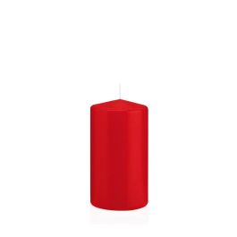 Bougie Pilier MAEVA, Rouge Foncé, 10cm, 10cm, 79h - Made In Germany