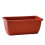Jardinière URMINA en plastique, avec des trous, terracotta, 49,5x19x16,5cm