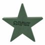 OASIS Mousse à piquer humide Étoile JESINA, support en bois Bioline, vert, 50x50x5,5cm
