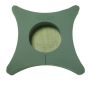 OASIS Mousse à piquer humide Coussin pour une urne CENDY, fleurs de deuil, support en bois Bioline, vert, 45x45x5,5cm