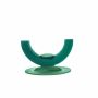 OASIS Mousse à piquer humide CHUNA avec un support pour urne, fleurs de deuil, support en bois Bioline, socle en bois, vert, 8cm, Ø30cm