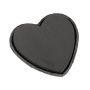 OASIS Black Ideal Mousse à piquer humide Cœur IVANIE, coupe en papier recyclé Biolit, noir, 34x33x5,5cm
