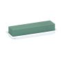 OASIS Mousse à piquer humide rectangulaire AILYN pour des compositions florales, dans une coupe en papier composite, vert-blanc, 25x9x5cm