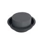 OASIS Black Ideal Mousse à piquer humide Cylindre LEJNA dans une coupe en plastique, noir, 5cm, Ø12cm