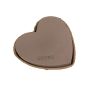 OASIS Mousse à piquer humide en forme de cœur JANEA, NatureSource 20 % de matières premières biosourcées, coupe en papier recyclé Biolit, brun, 34x33x5,5cm