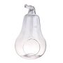 Terrarium en verre YVIE en forme de poire, transparent, 36,5cm, Ø21cm