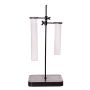 Verres de laboratoire décoratifs AUDREY avec support, transparent-noir, 16x16x35cm