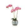 Orchidée Phalaenopsis décorative JOLANA en pot en céramique, rose, 45 cm