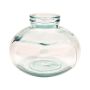Vase boule BRENDEN en verre, recyclé, transparent, 20cm, Ø25cm