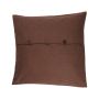 Coussin pour canapé TALINA, avec boutons, marron, 50x50cm