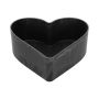Coupe en forme de cœur HAVIN en plastique, noir, 26x24x7,5cm