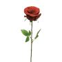 Rose en velours RUYUN, rouge, 45cm